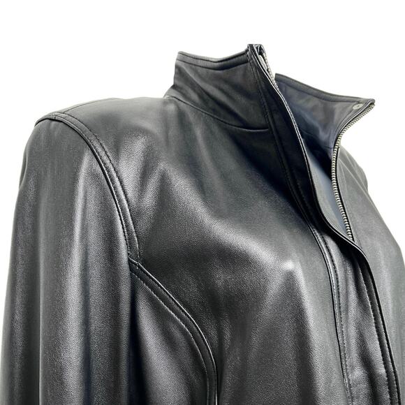 John Paul Richard Uniform 100% Leather Stand-Collar Jacket/L - Picture 4 of 8